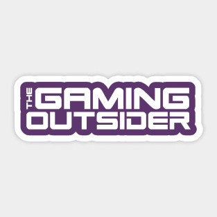 The Gaming Outsider - White Text Only Sticker